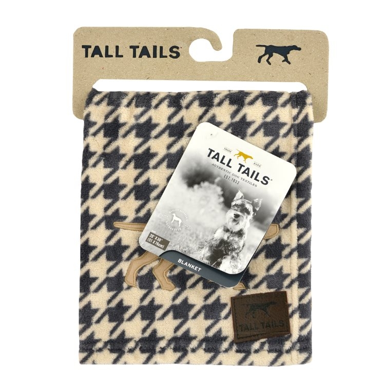 Tall Tails Fleece Blanket/Throw Houndstooth