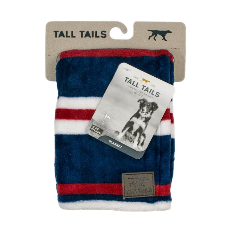 Tall Tails Fleece Blanket/Throw Nautical Stripe (30x40&quot;)