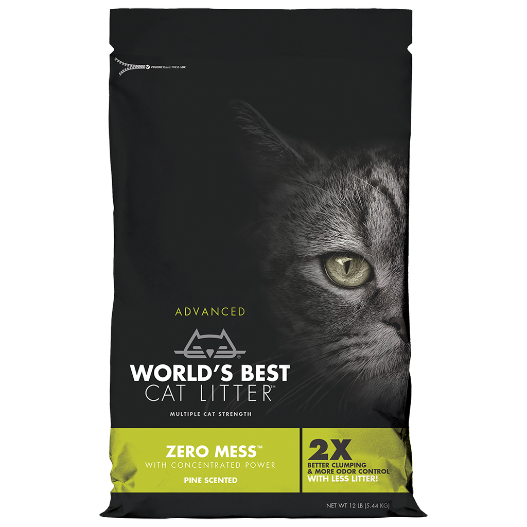 World's Best Zero Mess Cat Litter | Pine Scent (12lbs)